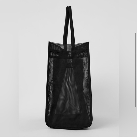 NEW ALO Yoga Black Sheer Sport Tote Bag Purse - Picture 3 of 8